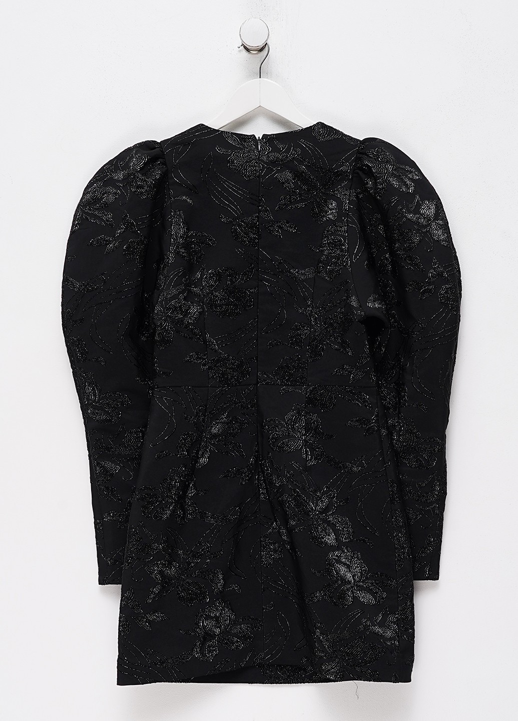 Черное коктейльное платье силуэтная & Other Stories с цветочным принтом