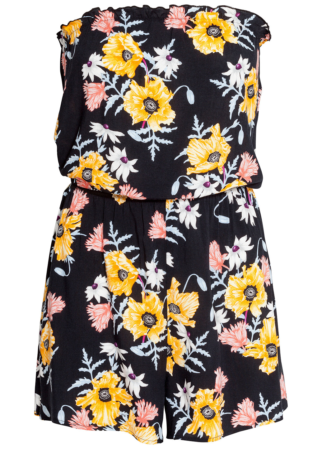 Комбінезон H&M комбінезон-шорти чорний кежуал віскоза