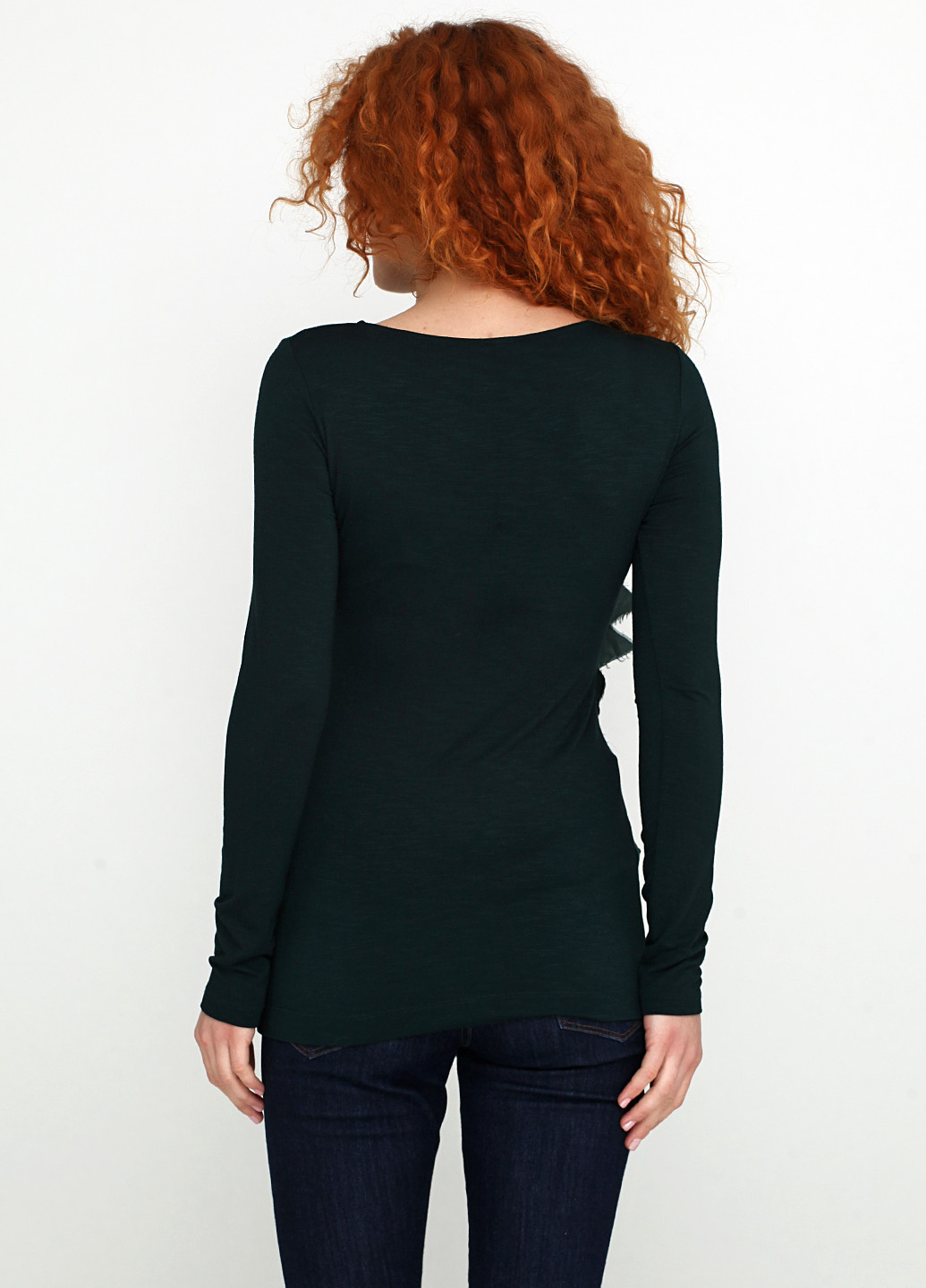 Темно-зеленая демисезонная блуза Tenax