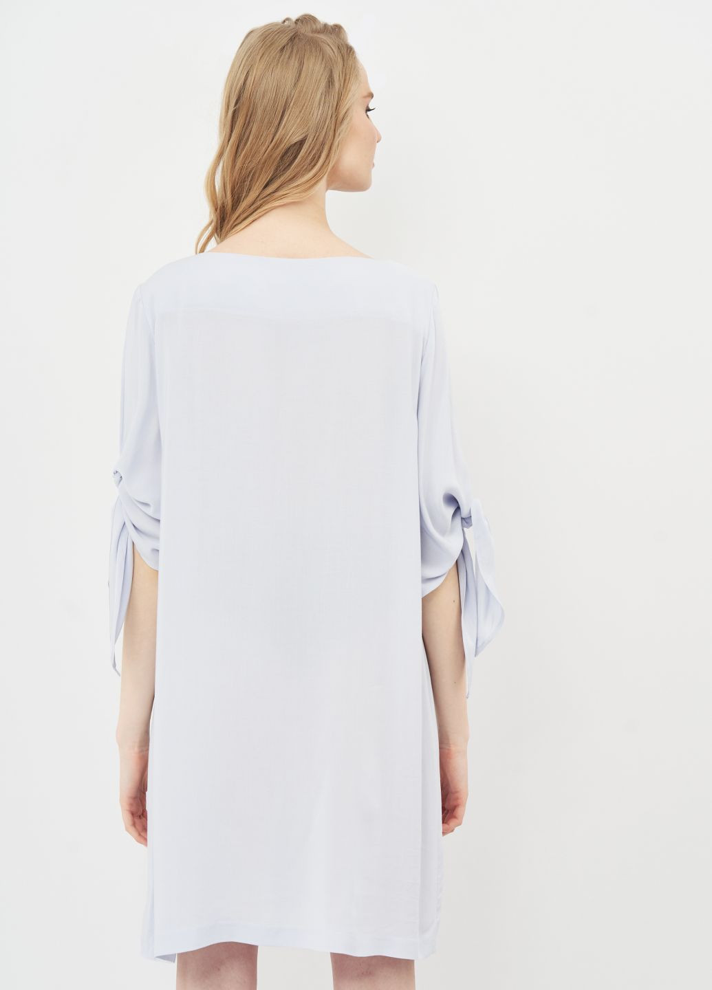 Голубое кэжуал платье H&M однотонное