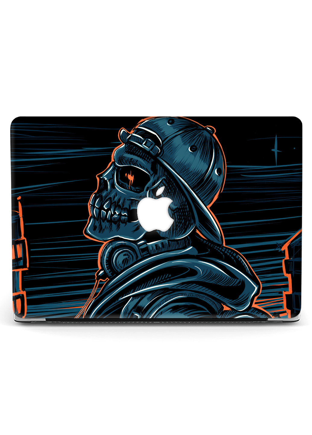 Чехол пластиковый для Apple MacBook Pro 15 A1707 / A1990 Череп Граффити (Skull Cap Jacket Graffiti) (9649-2808) MobiPrint (219124613)