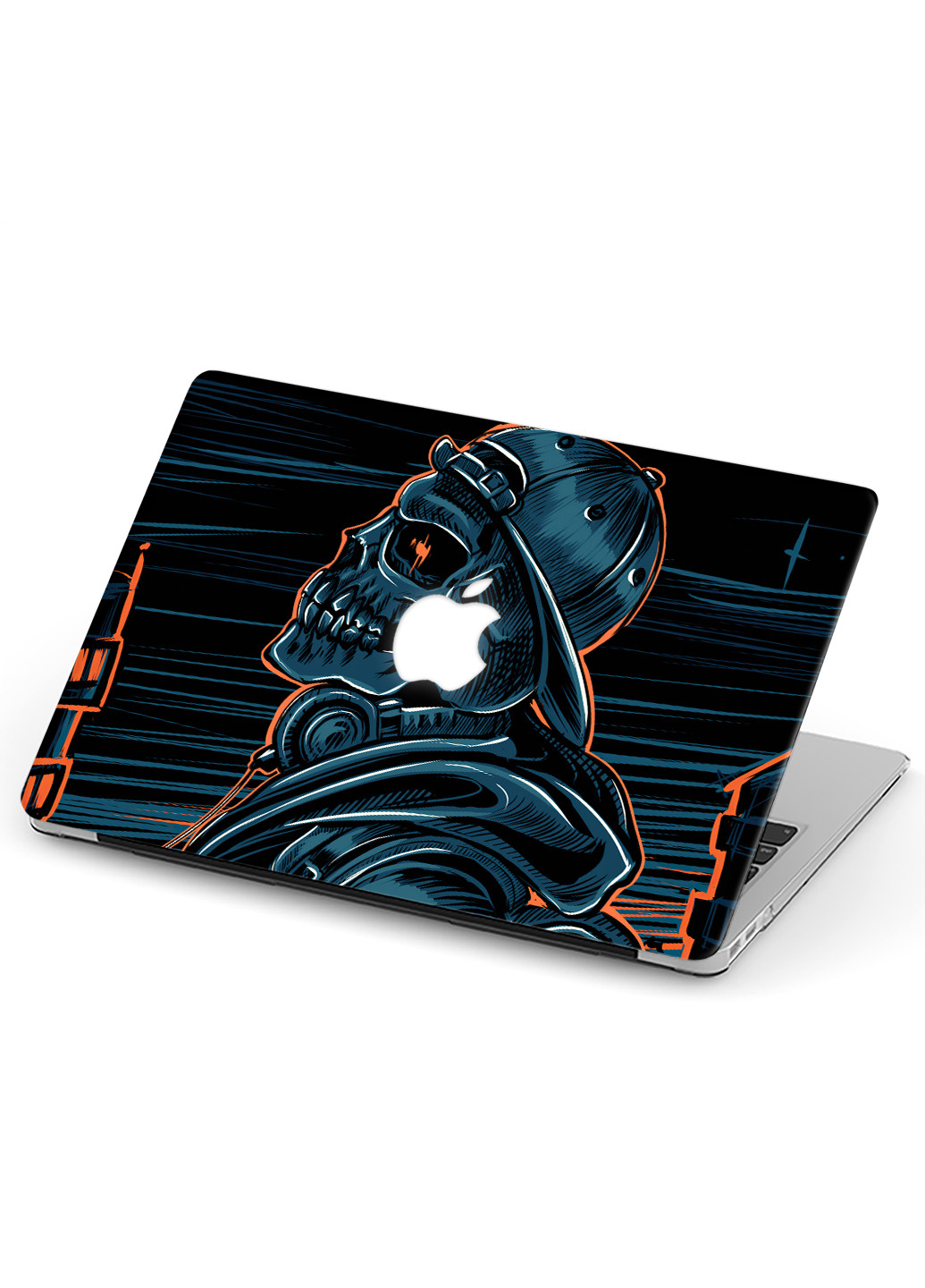 Чехол пластиковый для Apple MacBook Pro 15 A1707 / A1990 Череп Граффити (Skull Cap Jacket Graffiti) (9649-2808) MobiPrint (219124613)