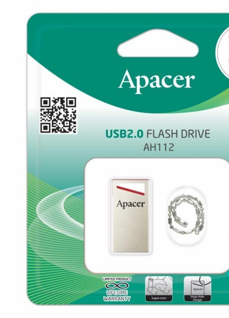 USB флеш накопитель (AP32GAH112R-1) Apacer 32gb ah112 usb 2.0 (232292056)