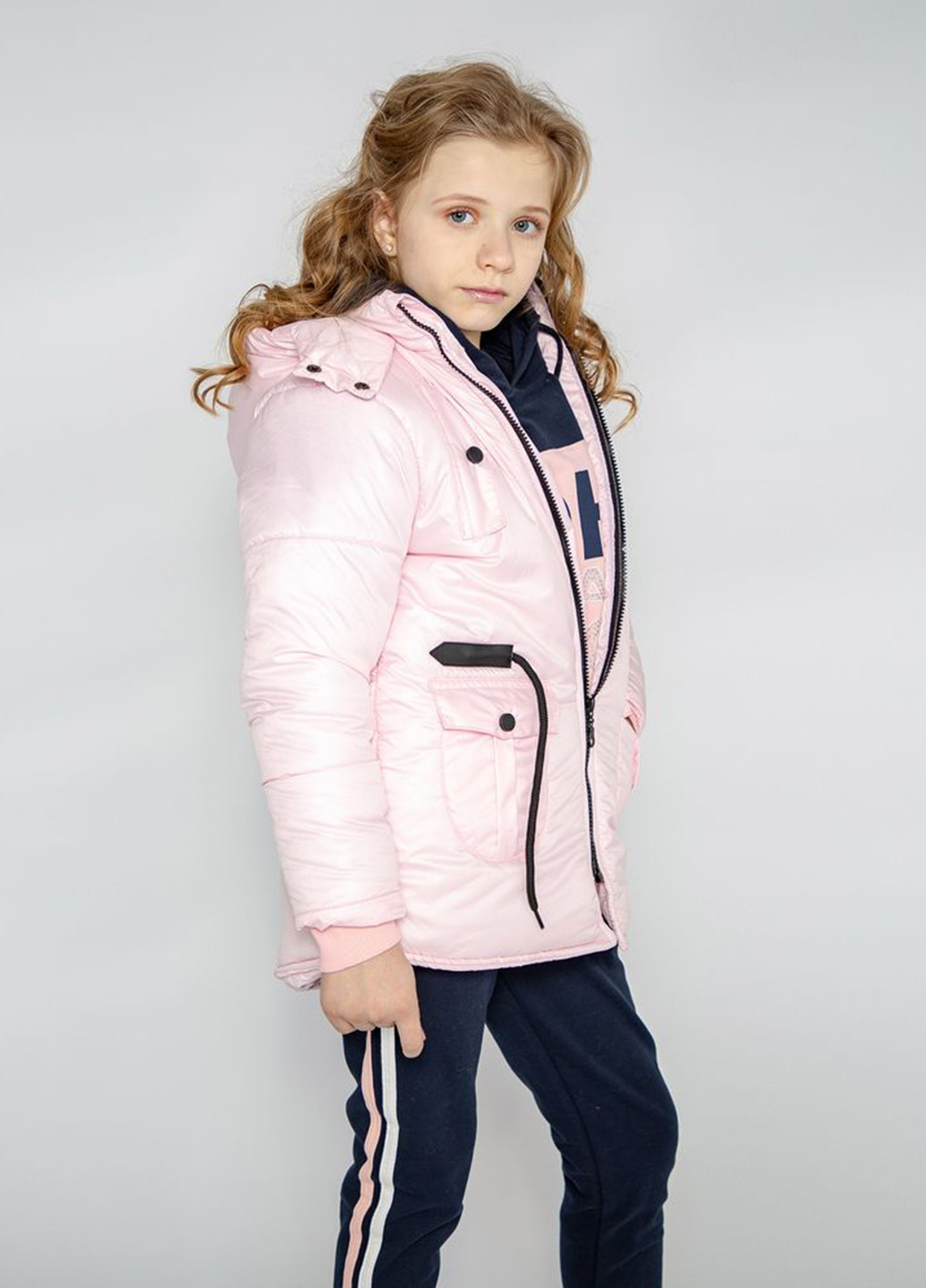 Світло-рожева зимня куртка Montini