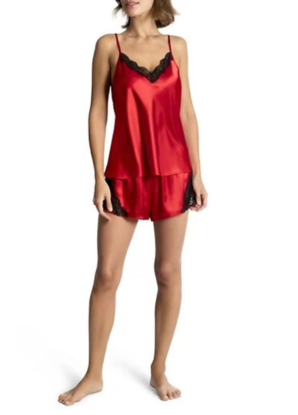 Красная всесезон пижама (майка, шорты) майка + шорты Secret Treasures