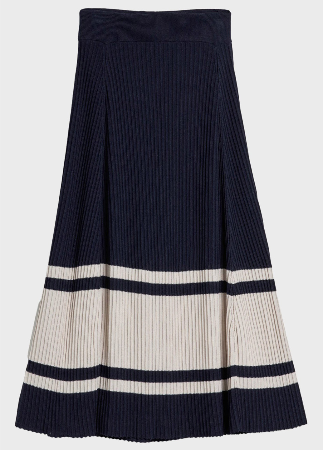 Синяя кэжуал в полоску юбка Gant плиссе