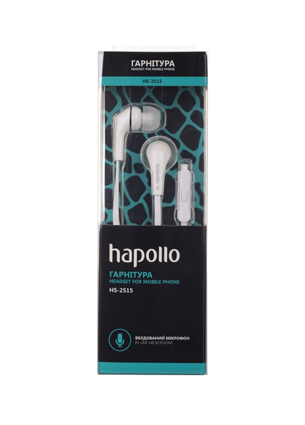 Наушники Hapollo hs-2515 белый (135028953)