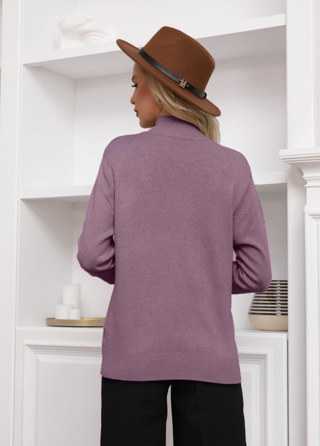 Сиреневый зимний свитера Magnet