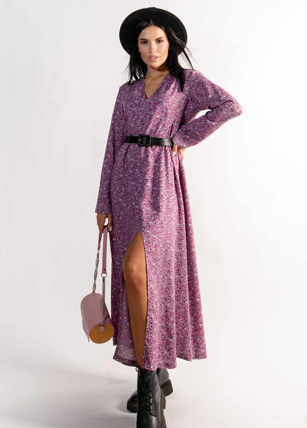 Бузкова кежуал сукня ингрид пл 2121 сирень Ри Мари однотонна