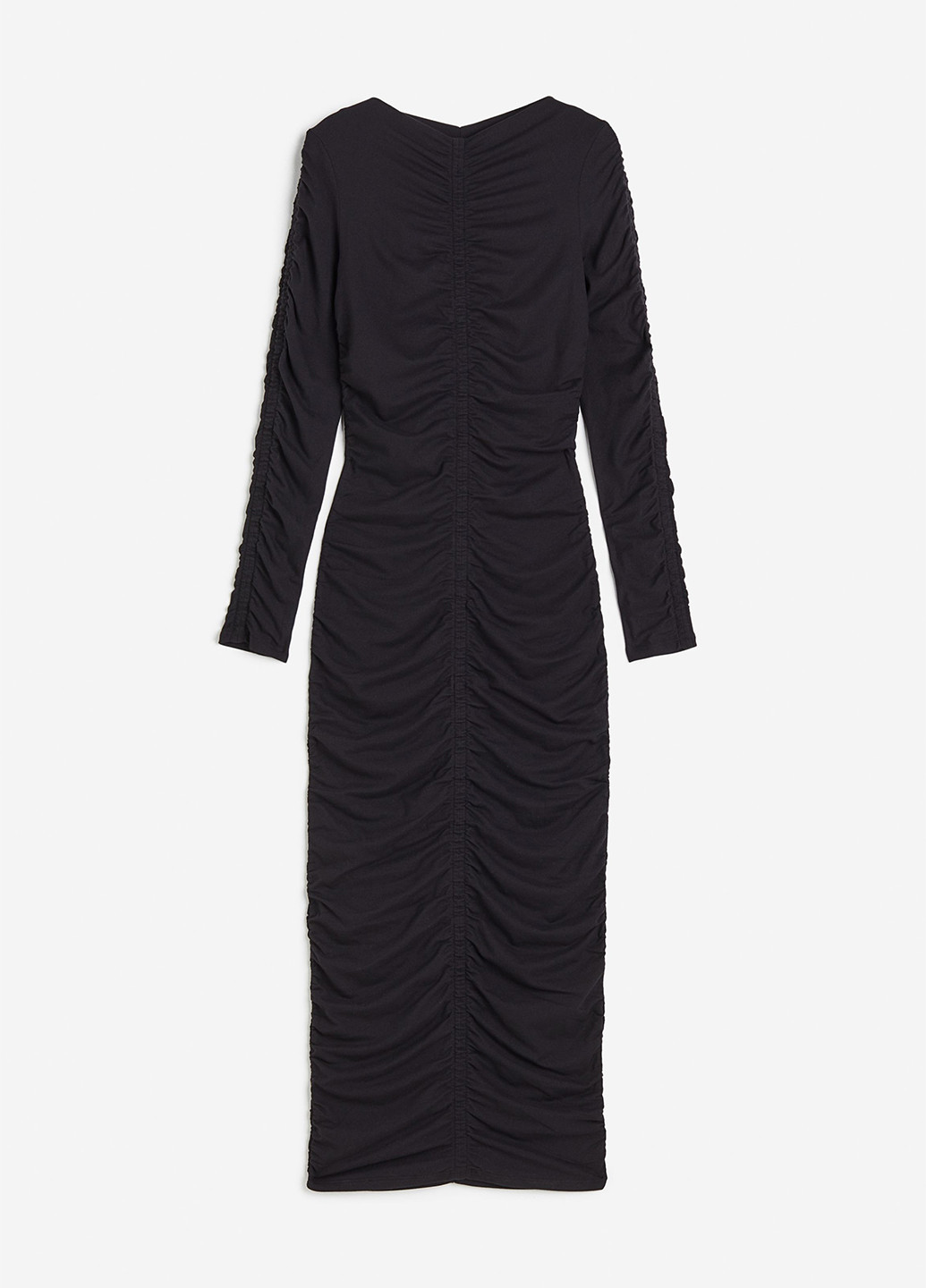 Черное кэжуал платье H&M однотонное