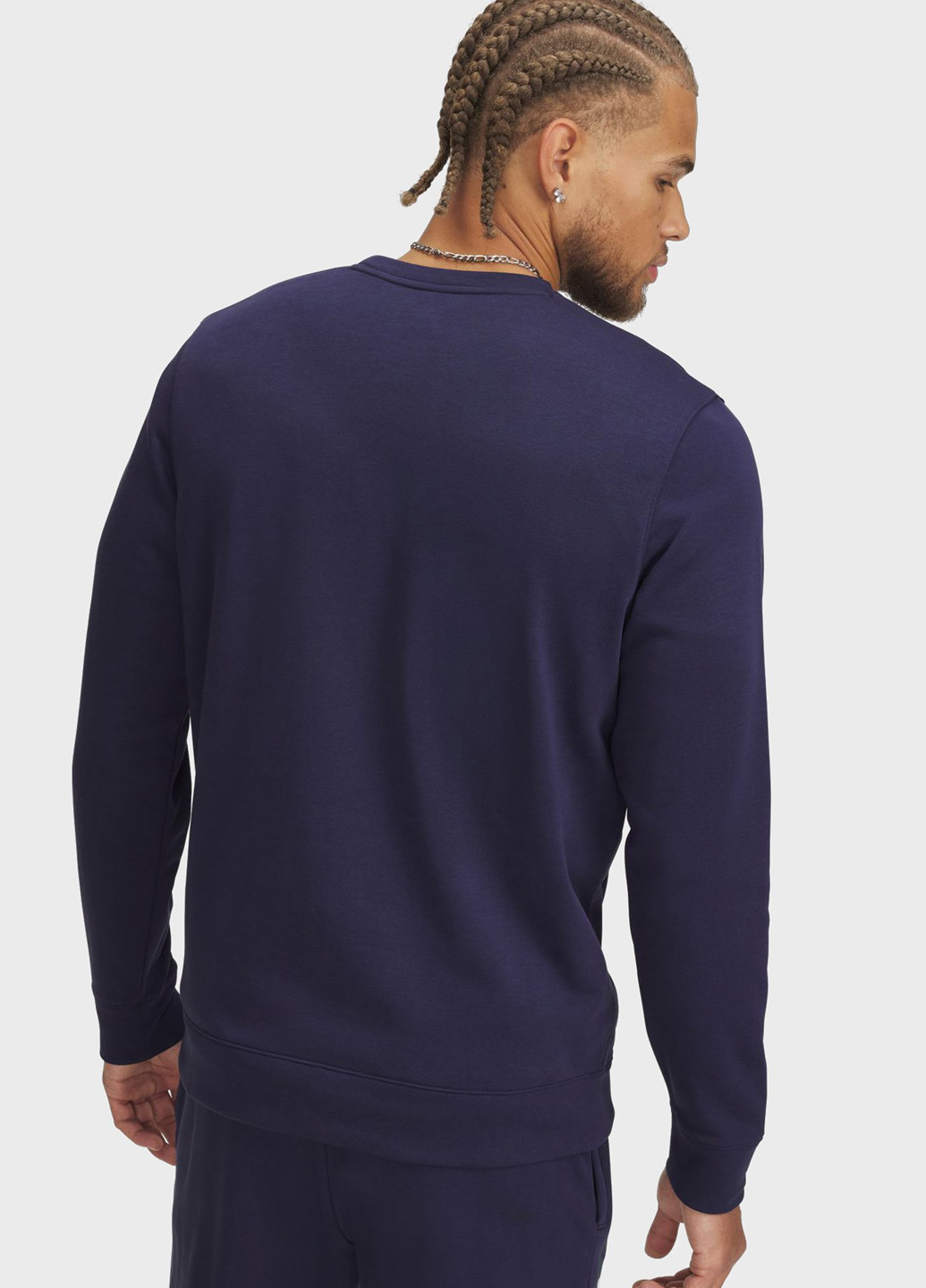 Темно-синій світшот Under Armour логотип без декору (322365771)