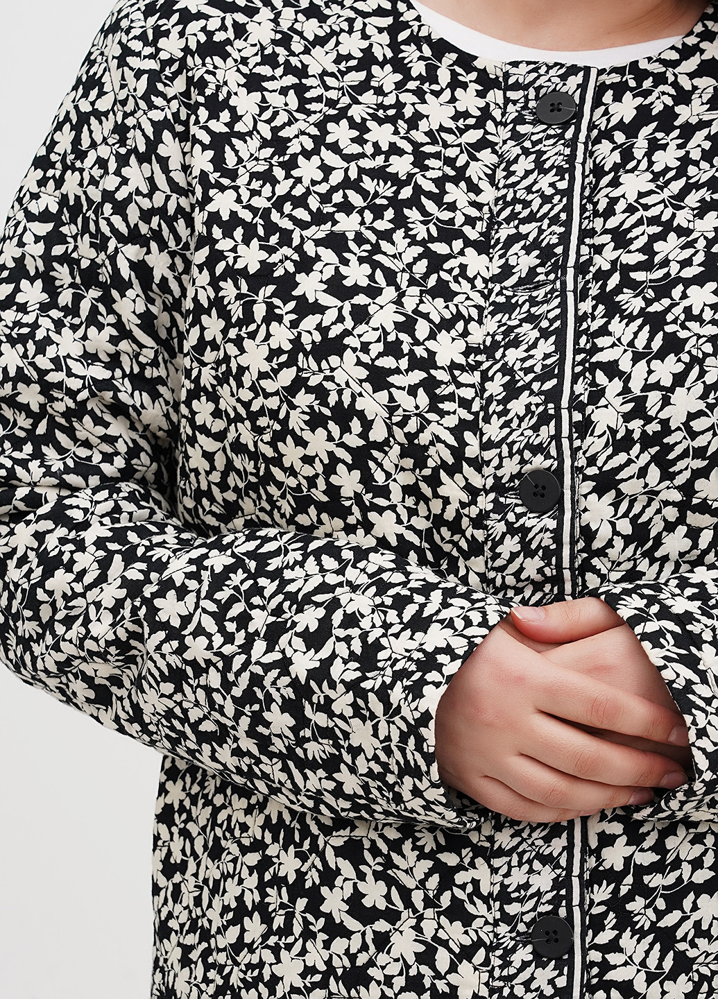 Черная демисезонная куртка куртка-лайнер Jill