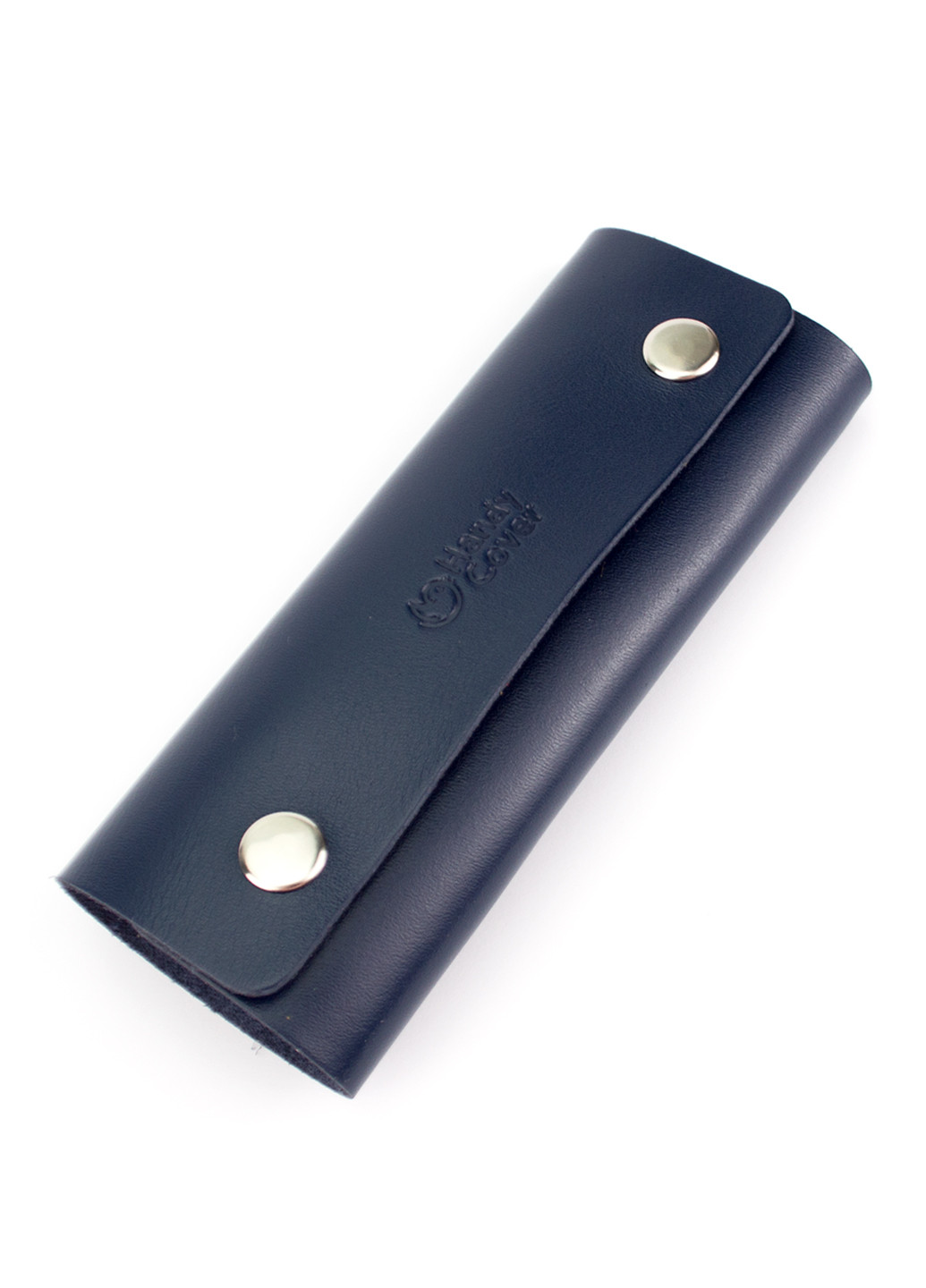 Ключница кожаная на кнопках с карабинами синяя HC0077 blue HandyCover (224051167)