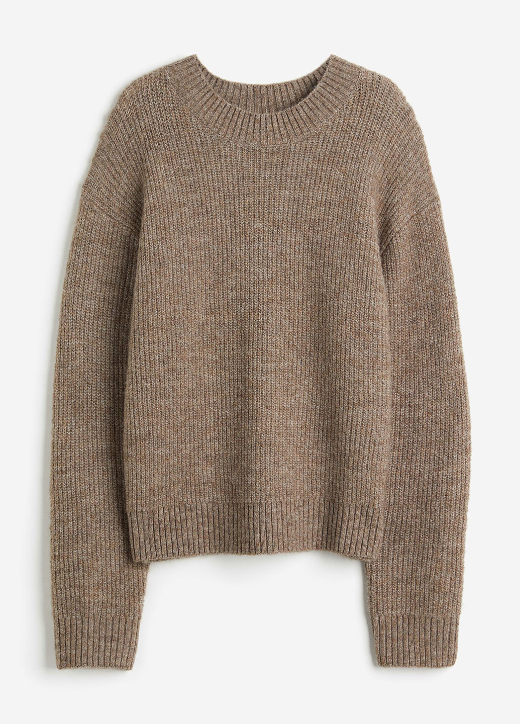 Темно-бежевый зимний светр зимовий джемпер H&M