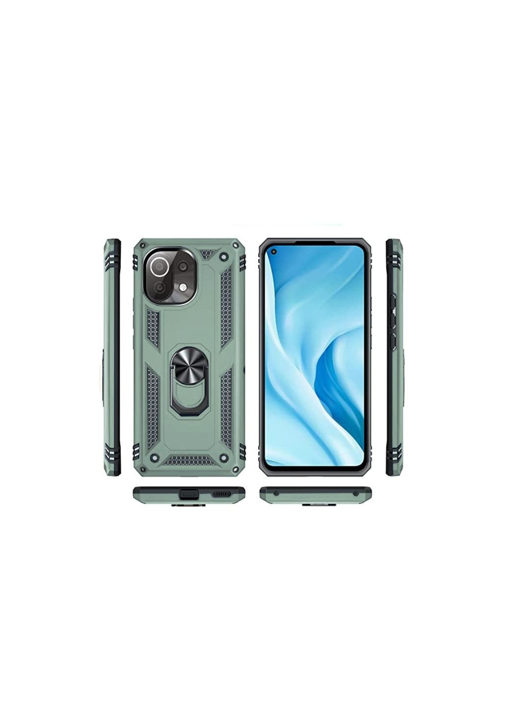 Чехол для мобильного телефона Military Xiaomi Mi 11 Lite / Mi 11 Lite 5G Dark Green (706645) BeCover (252571126)