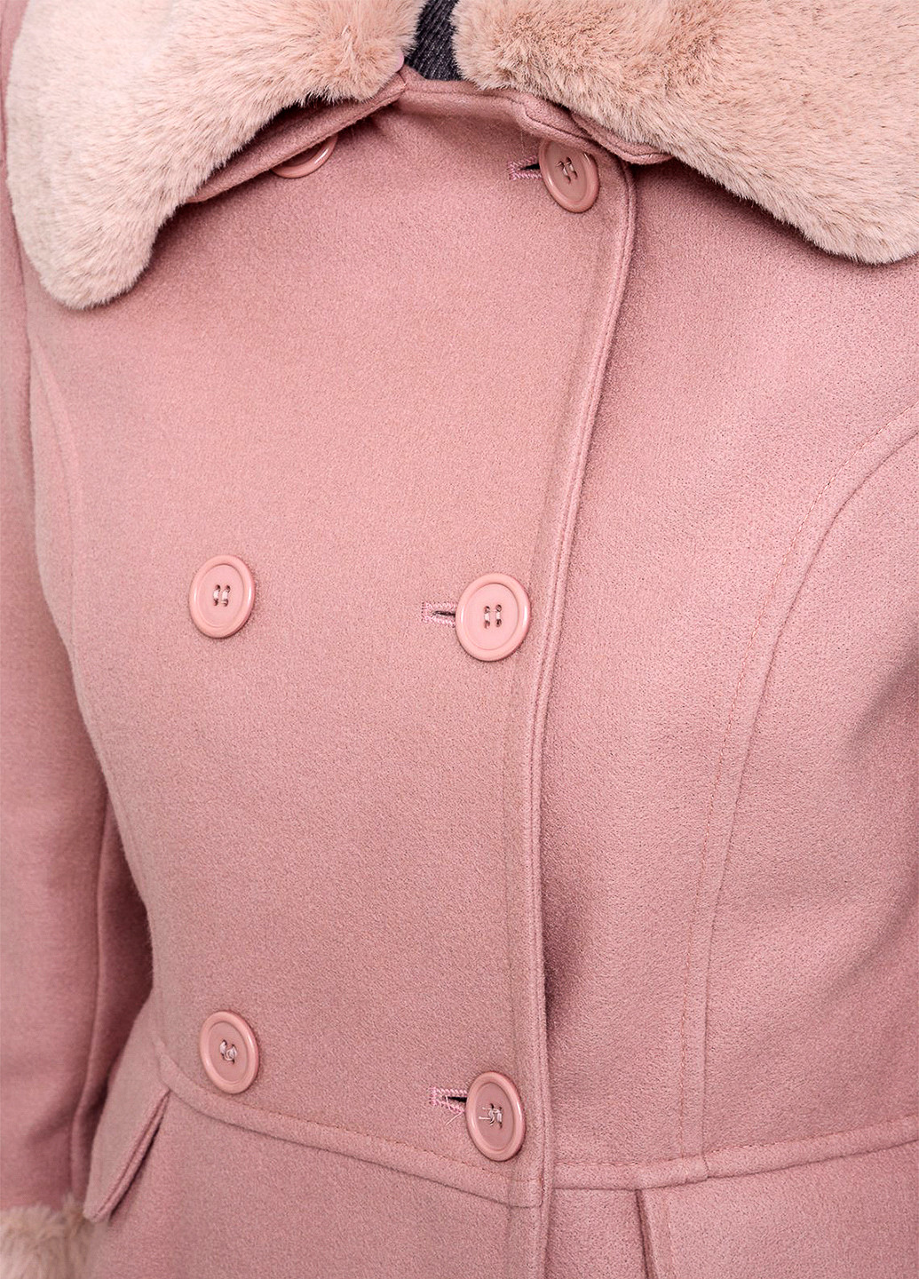 Рожеве демісезонне Пальто Mangano
