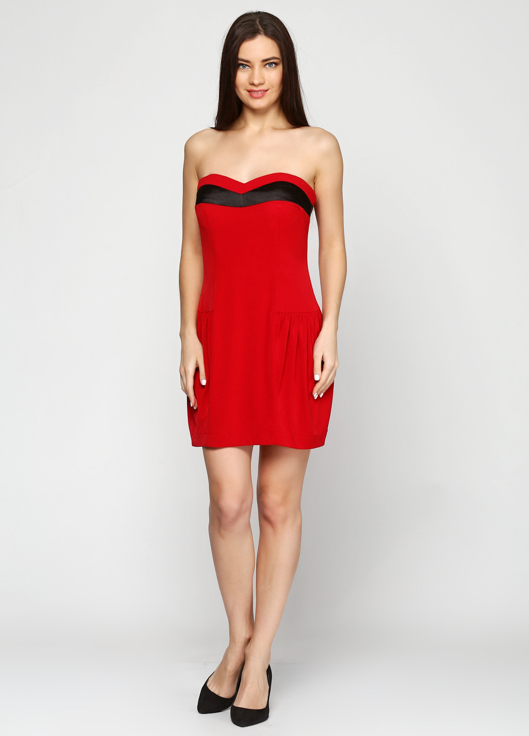 Червона кежуал плаття, сукня Destino однотонна