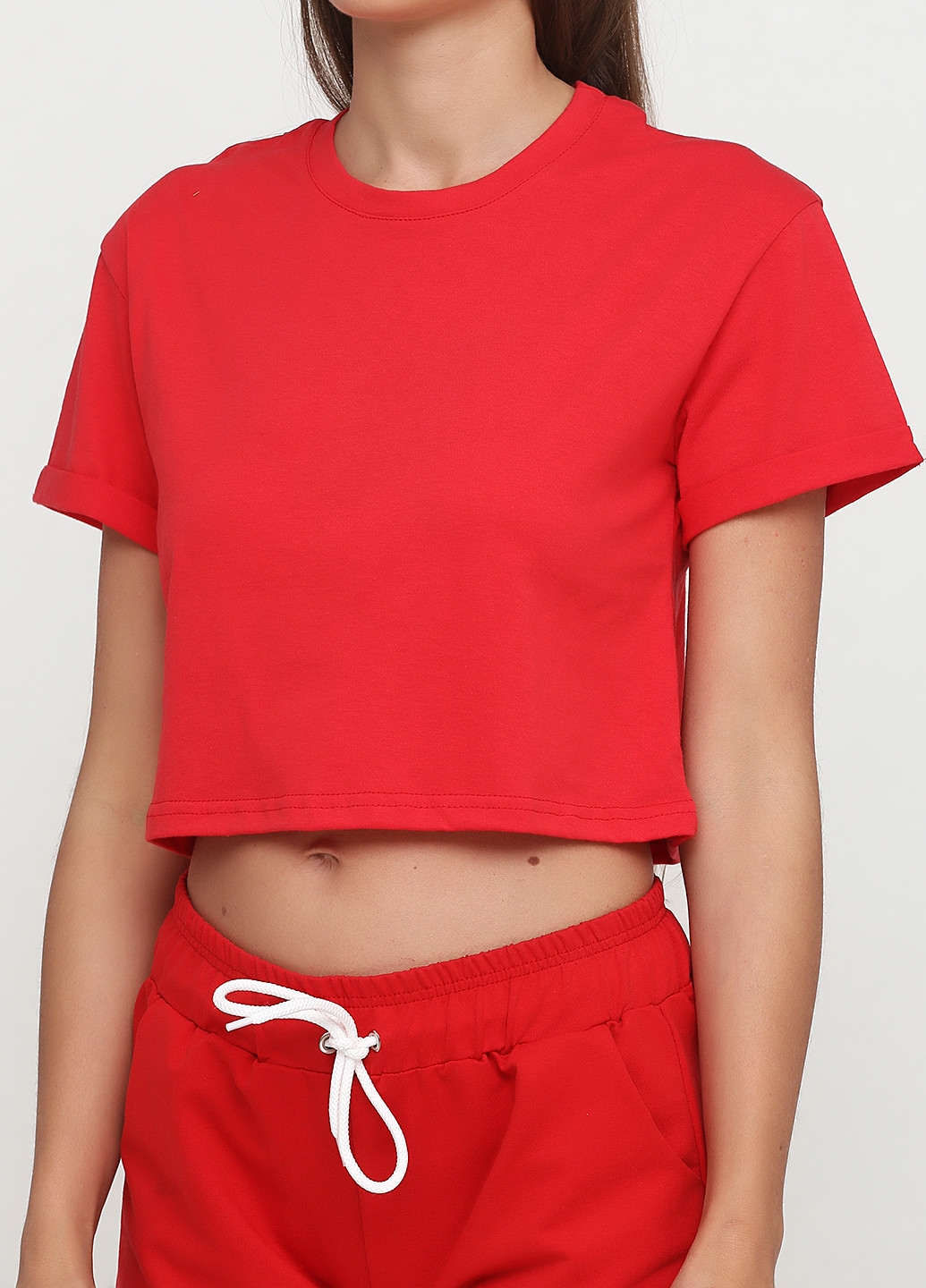 Красный летний комплект (футболка, шорты) Shik