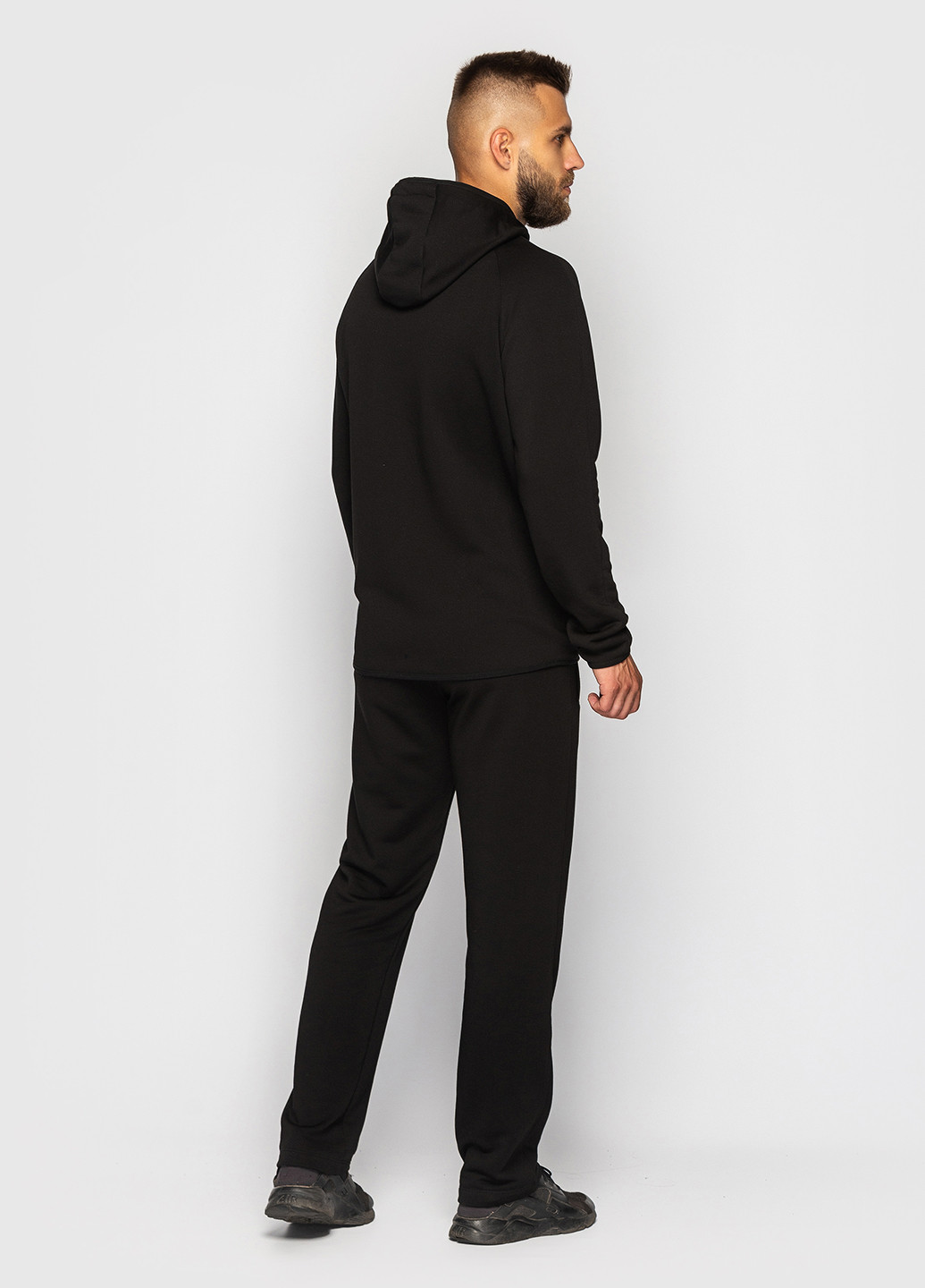 Чорний демісезонний костюм (толстовка, брюки) брючний GF SPORT