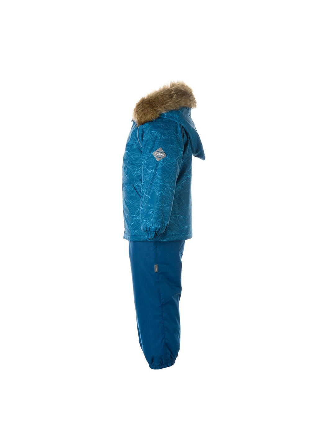 Бірюзовий зимній комплект зимовий (куртка + напівкомбінезон) avery Huppa