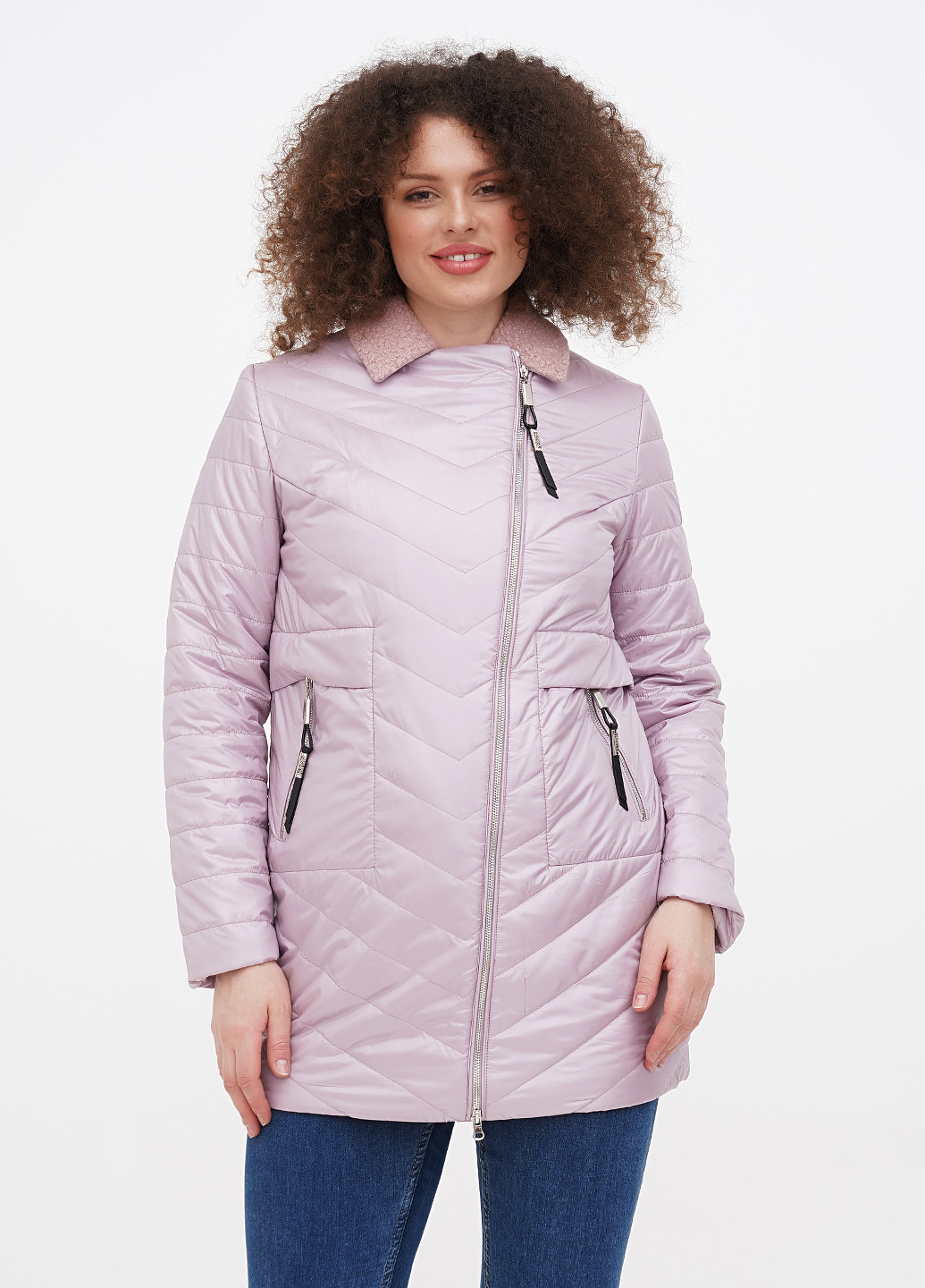 Розовая демисезонная куртка Svidni