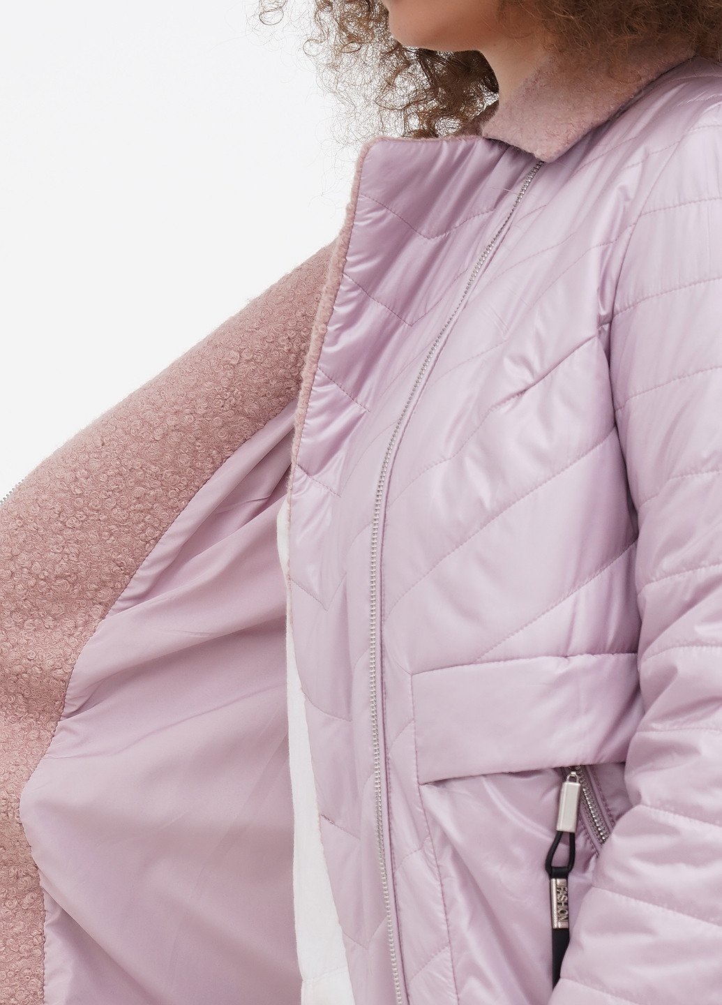 Рожева демісезонна куртка Svidni
