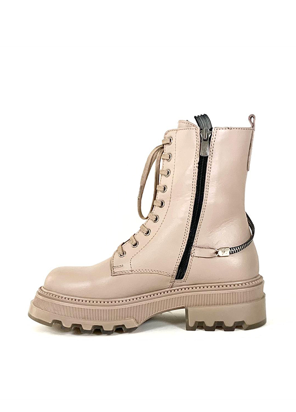 Осенние ботинки берцы Nube со шнуровкой, с молнией