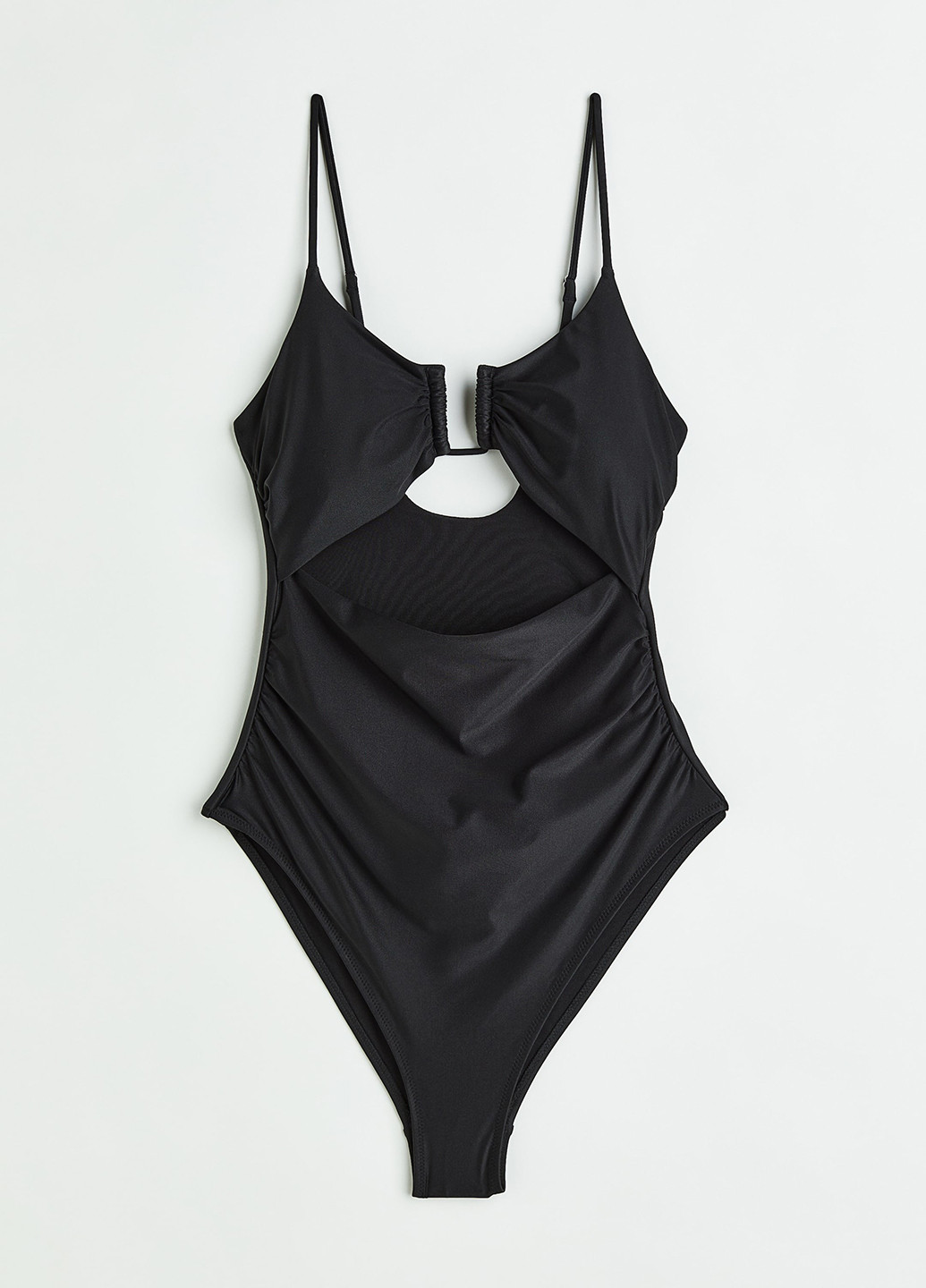 Чорний літній купальник суцільний H&M