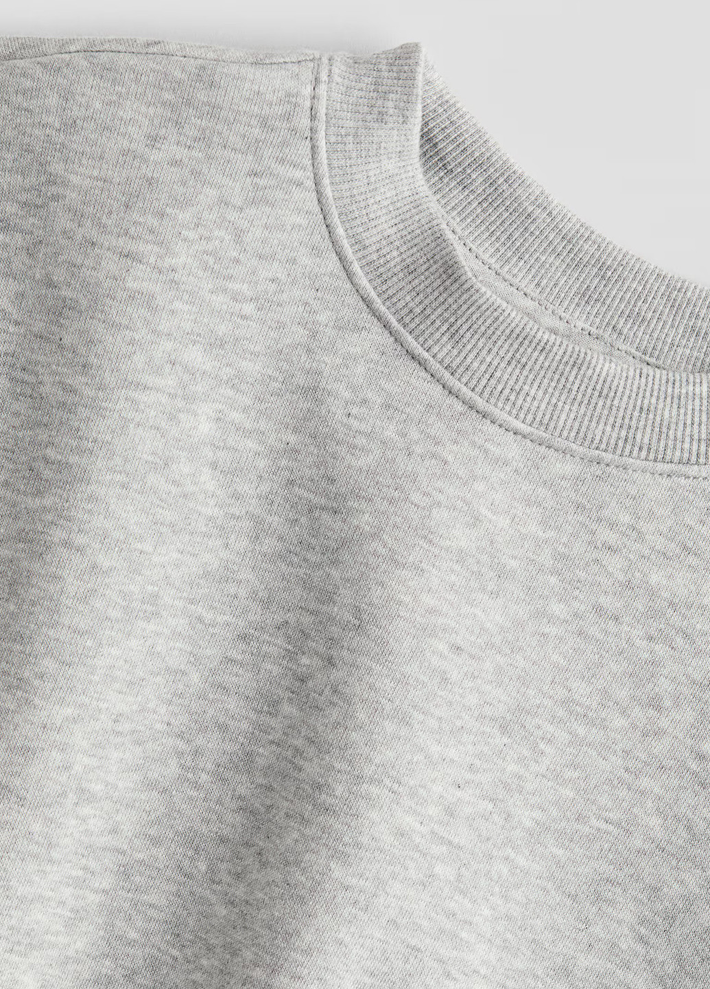 Світло-сірий світшот H&M меланж без декору (366117138)