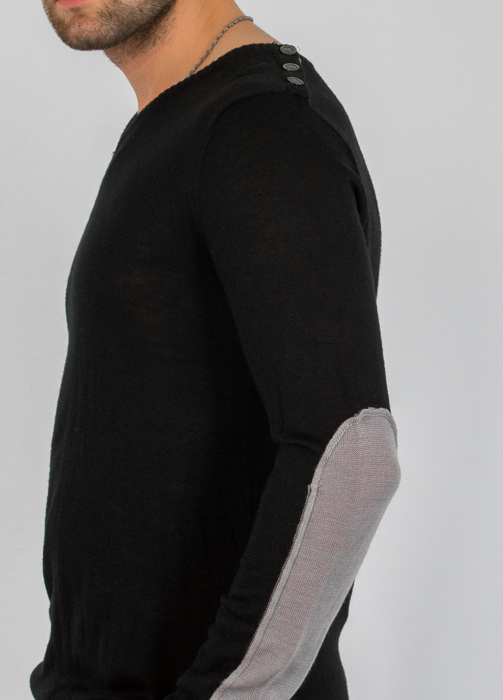Черный демисезонный пуловер пуловер Bonavita