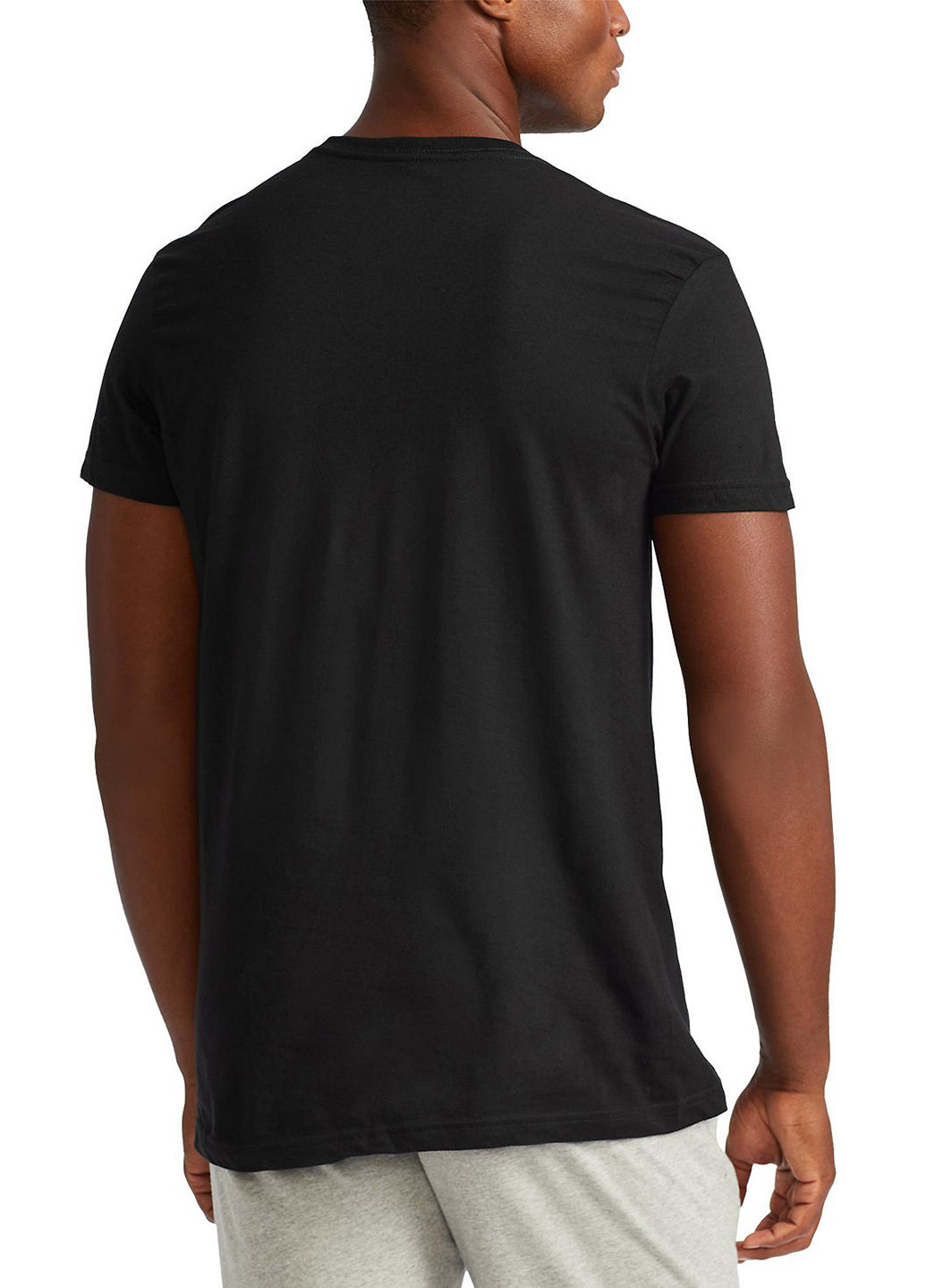 Черная футболка (3 шт.) с коротким рукавом Ralph Lauren