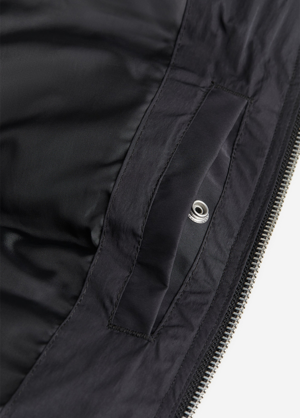 Чорна демісезонна куртка H&M