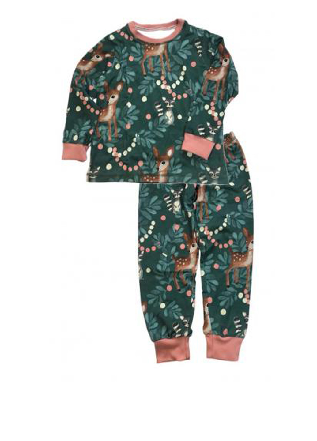 Зелена всесезон піжама (лонгслів, штани) лонгслів + брюки ArDoMi