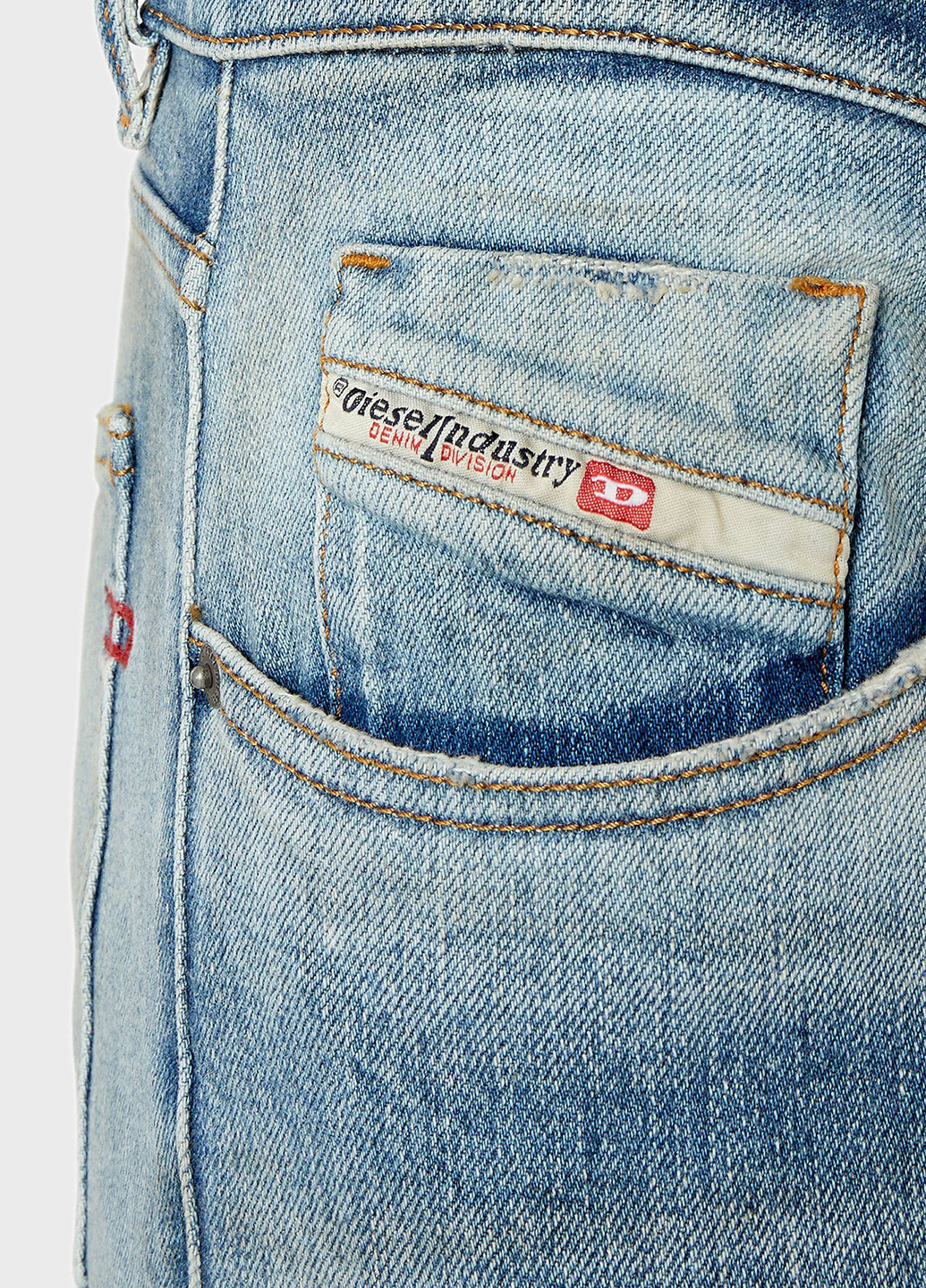 Синие демисезонные регюлар фит джинсы Diesel
