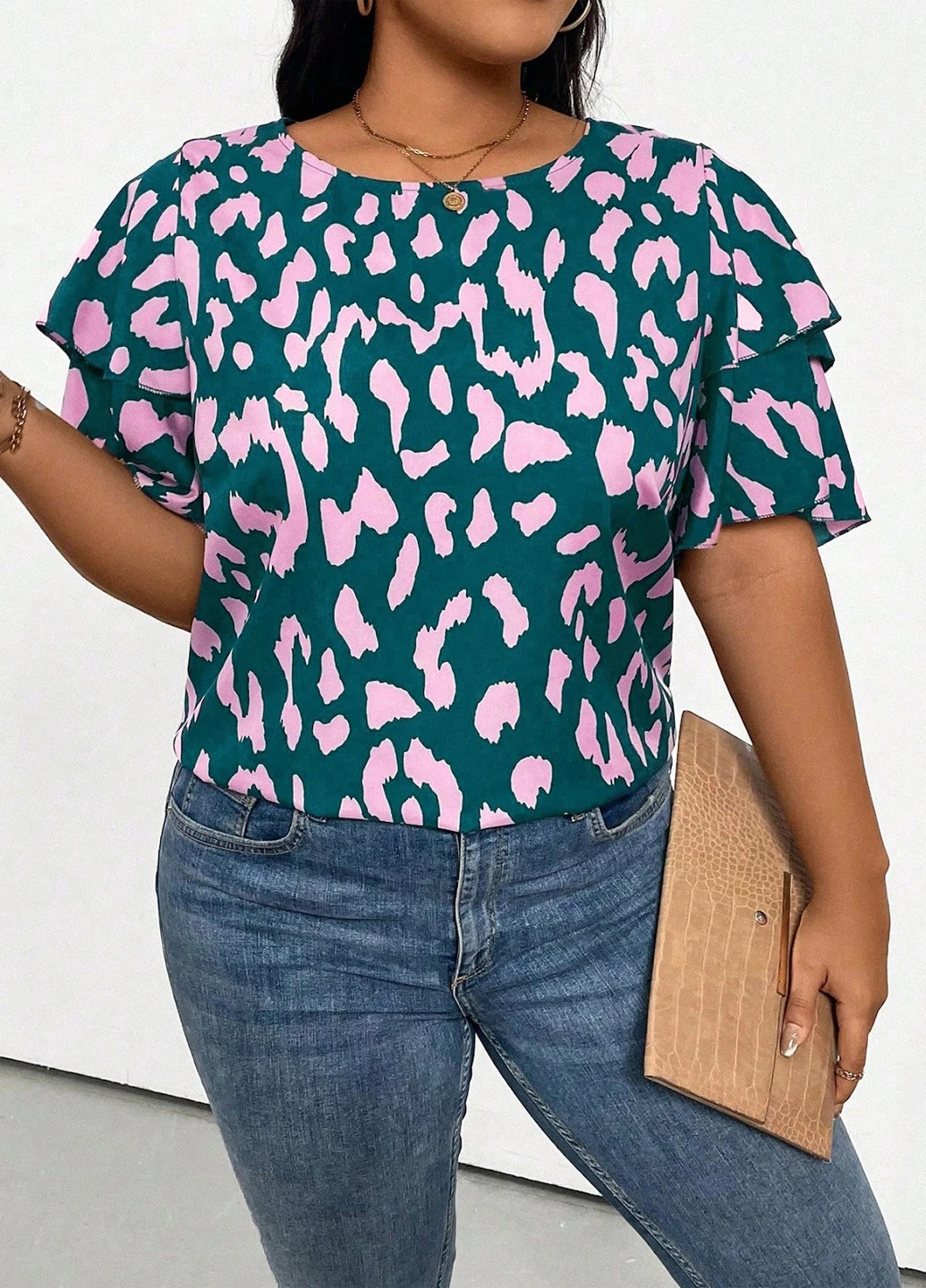 Комбинированная блуза SHEIN