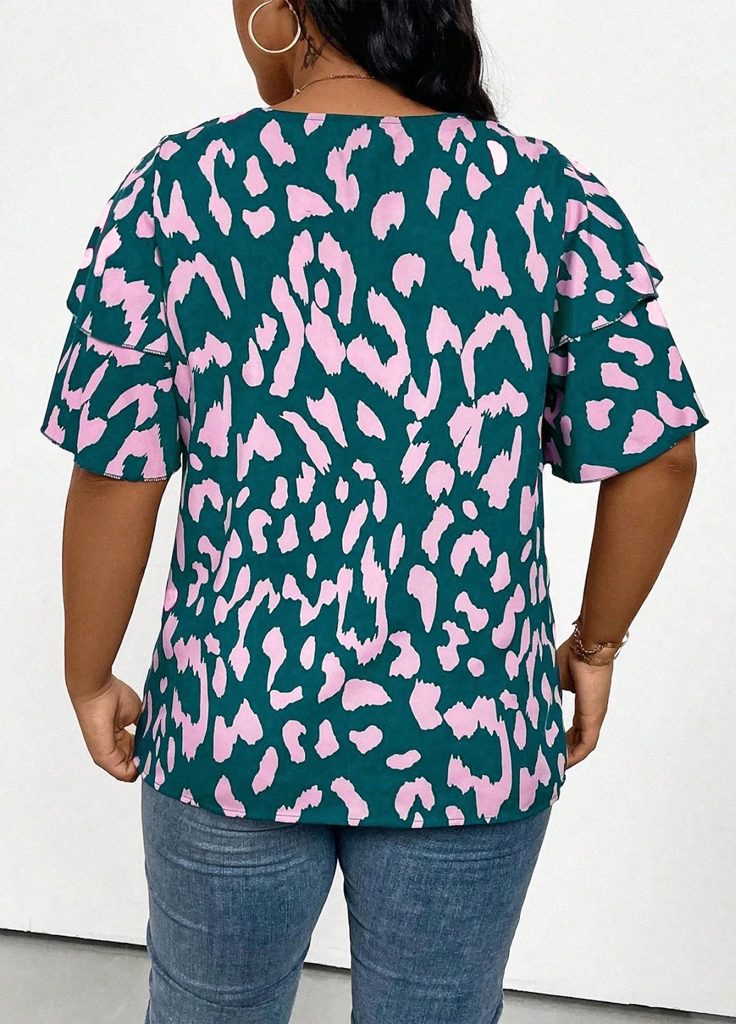 Комбинированная блуза SHEIN