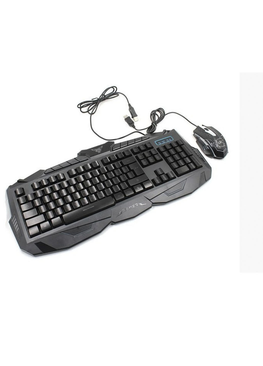 Клавіатура з мишкою ігрова з підсвічуванням провідна клавіша для комп'ютера AT-V100 ATLANFA (253470850)
