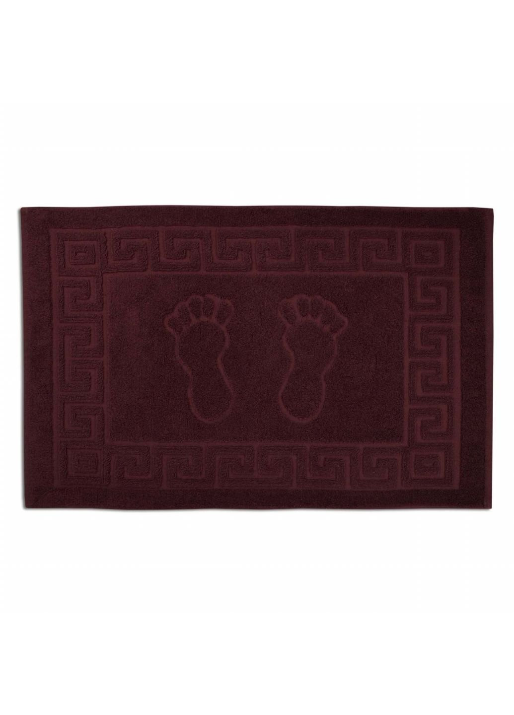 Home Line полотенце махровое (коврик) ножки коричневый 50х70 см (135804) бордовый производство - Азербайджан