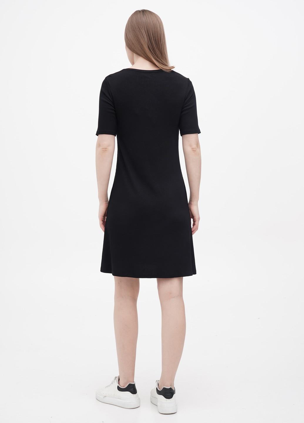 Черное кэжуал платье платье-футболка Modstrom однотонное