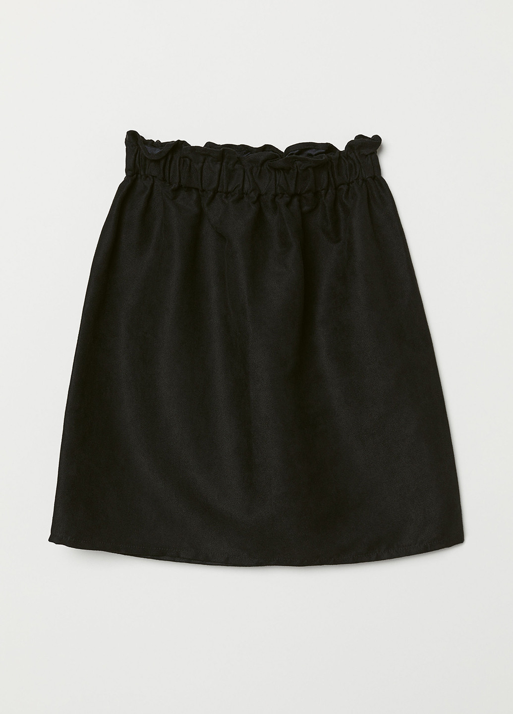 Спідниця H&M а-силует чорна кежуал штучна замша