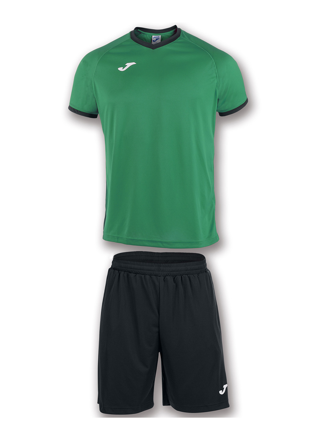 Зеленый демисезонный комплект (футболка, шорты) Joma