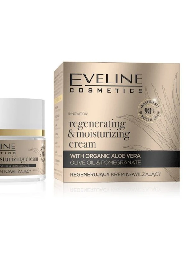 Eveline Регенерирующий увлажняющий крем для лица Organic Gold 50 мл — Крем, Польша (248673613)