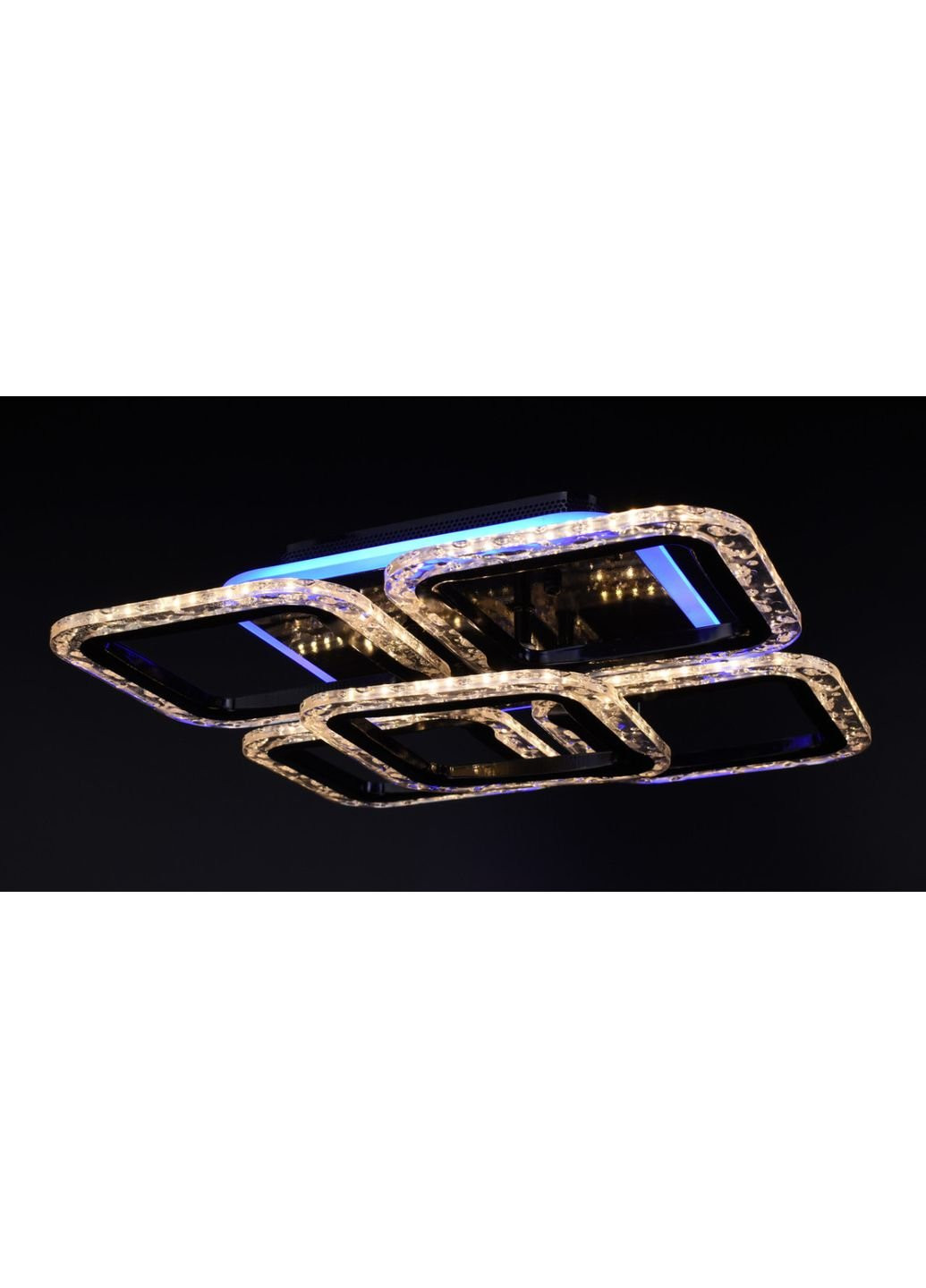 Люстра потолочная LED с пультом A2517/4+1S-RGB-bk Черный 10х38х38 см. Sunnysky (253528065)