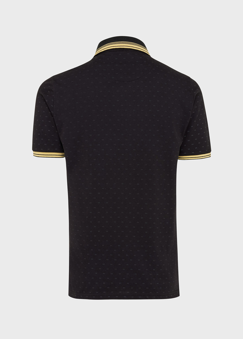 Черная футболка-поло для мужчин Mexx с абстрактным узором