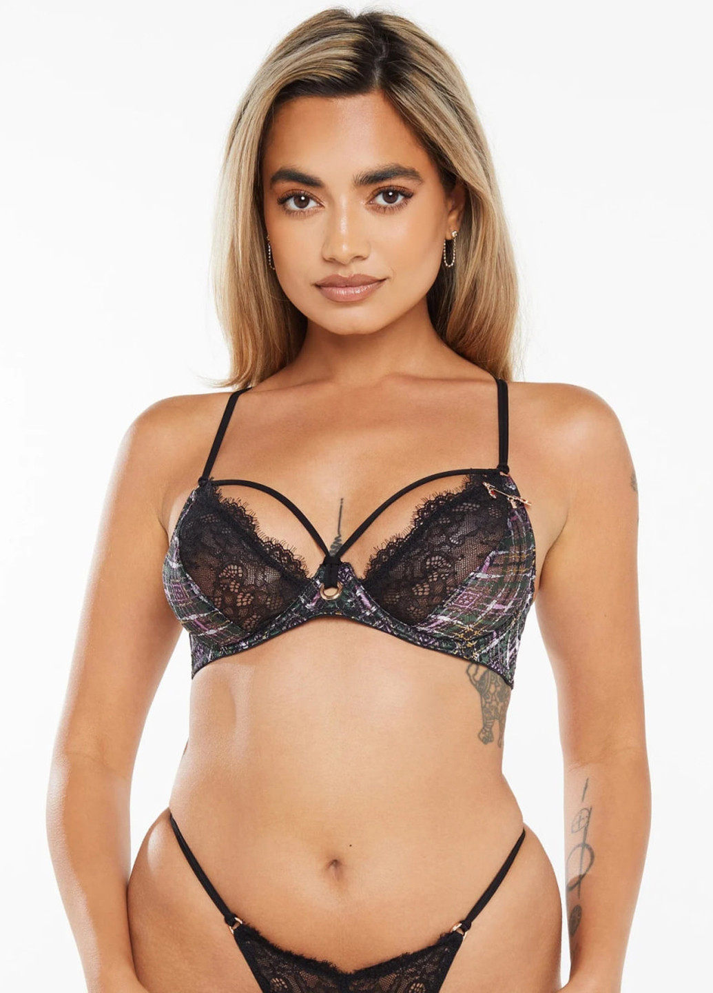 Комбінований бюстгальтер Savage X Fenty з кісточками віскоза, мереживо