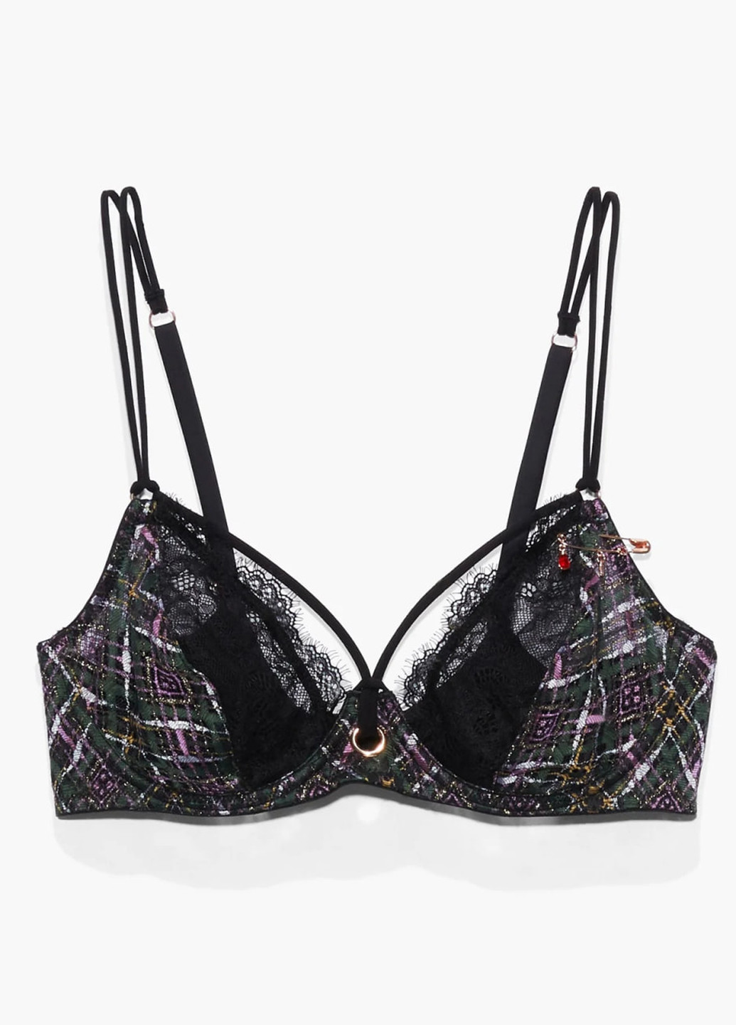 Комбінований бюстгальтер Savage X Fenty з кісточками віскоза, мереживо