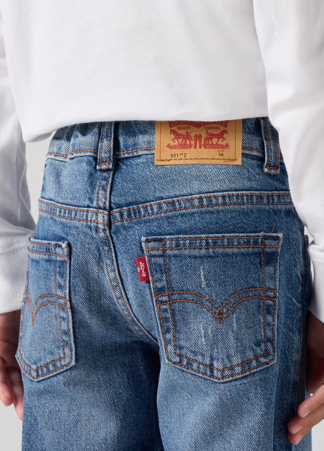 Синие демисезонные прямые джинсы Levi's