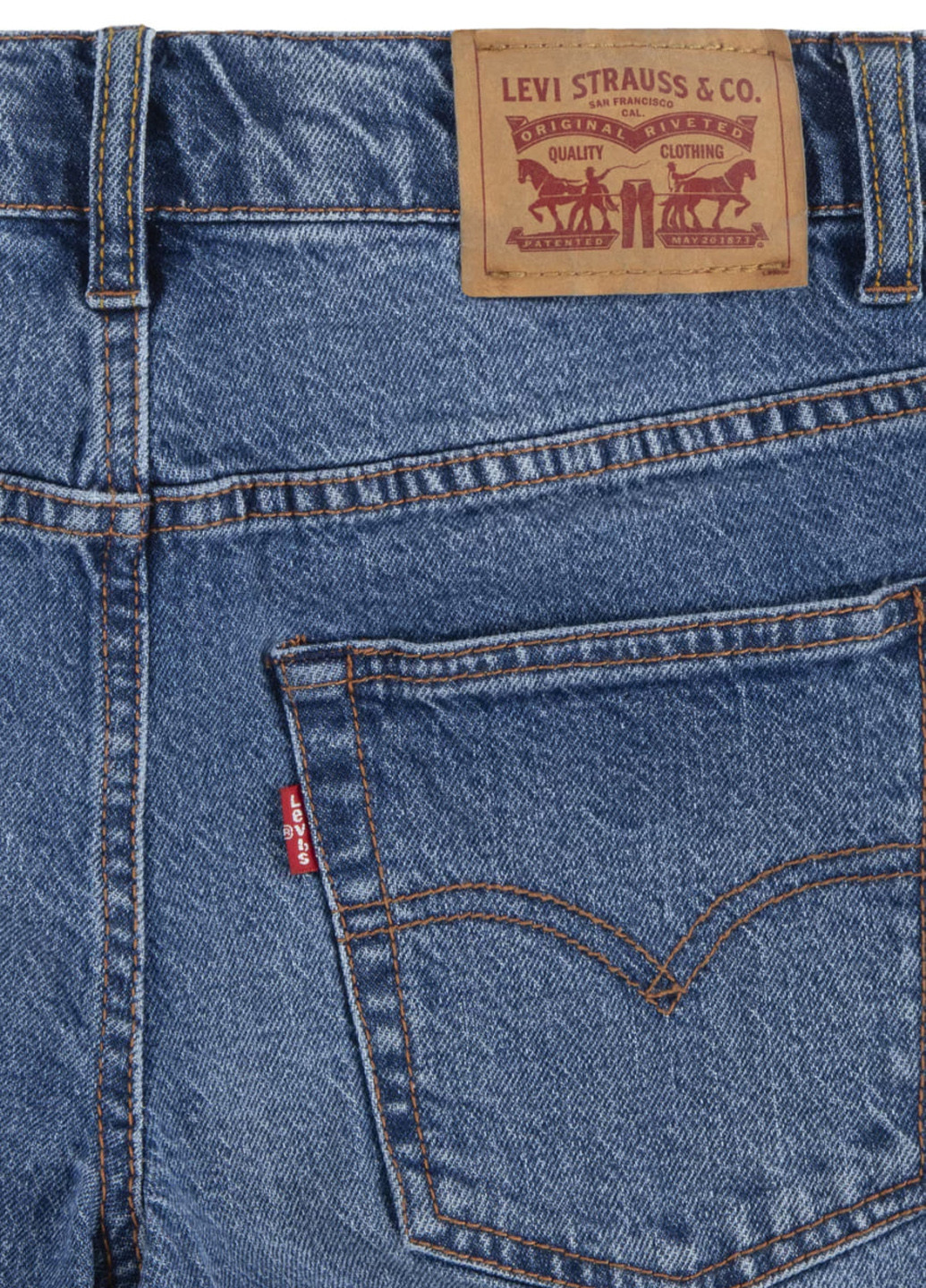 Синие демисезонные прямые джинсы Levi's