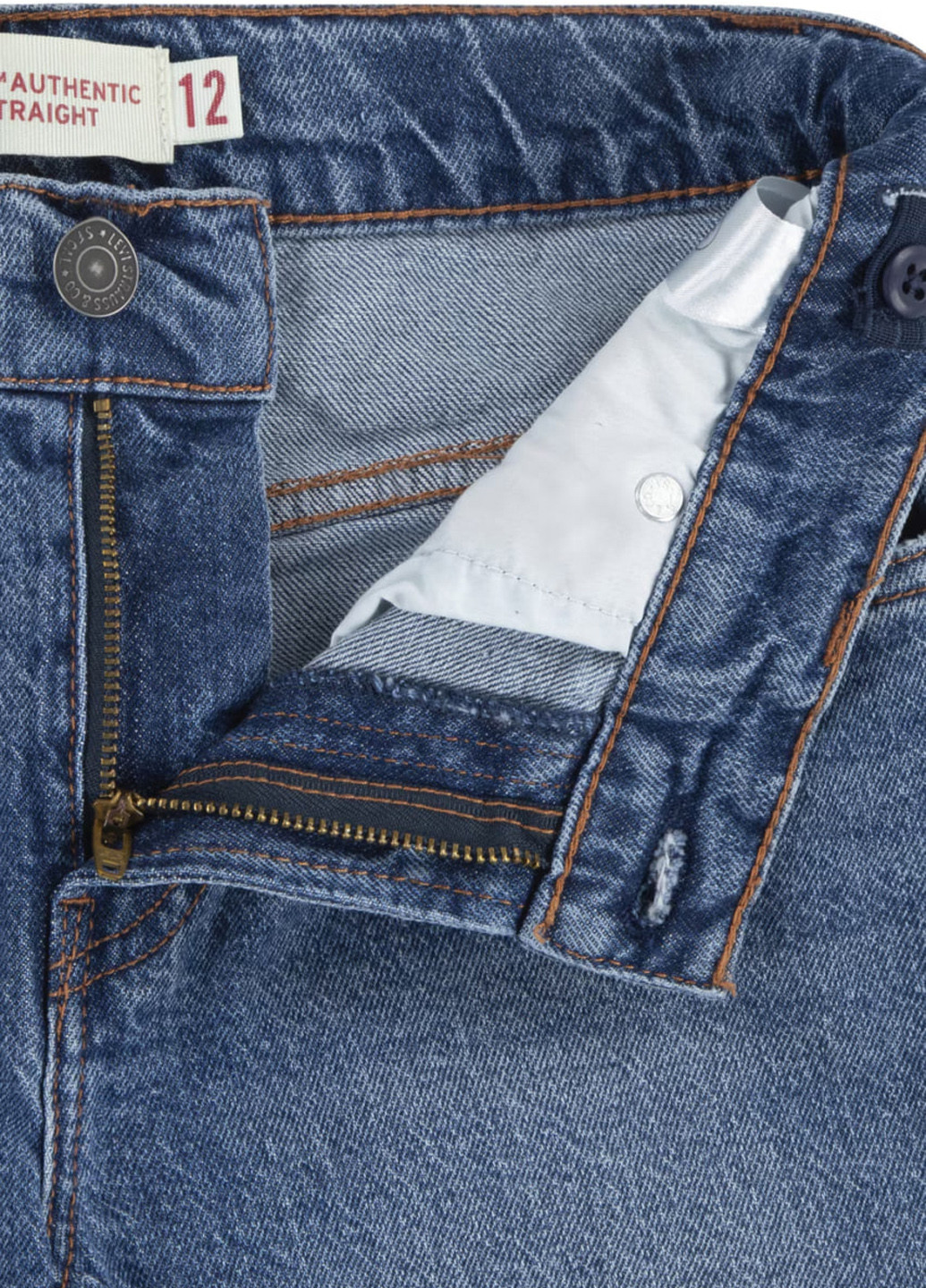 Синие демисезонные прямые джинсы Levi's