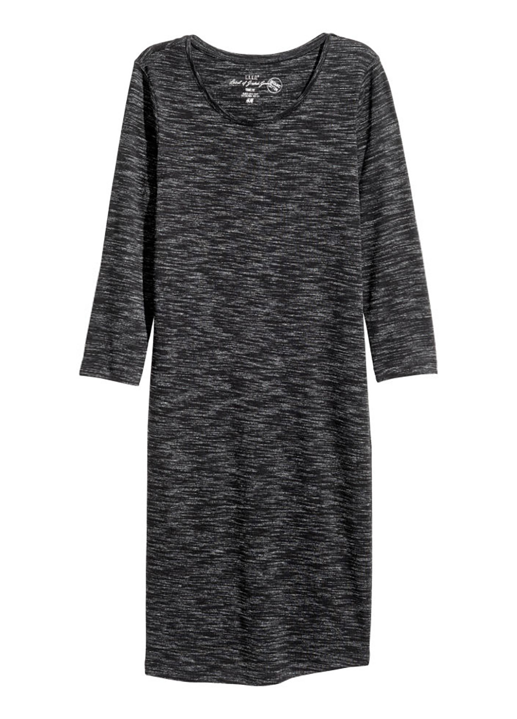 Темно-сіра кежуал плаття, сукня футляр H&M меланжева